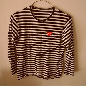 A striped long sleeve